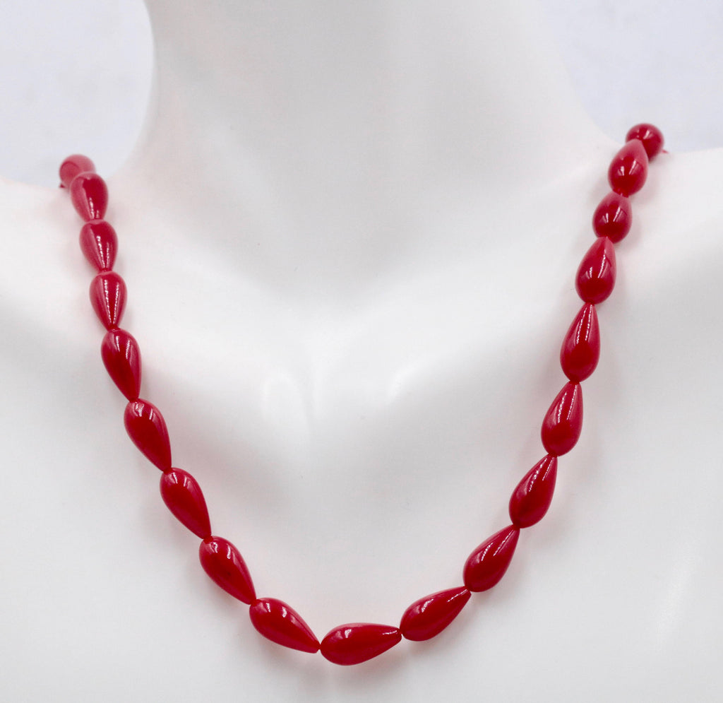 Natural Coral Beads Coral Necklace Italian Coral beads Red Coral Beads Coral Beads Red Coral Beads Coral Bead Necklace 16 Inch SKU: 00108794-Planet Gemstones