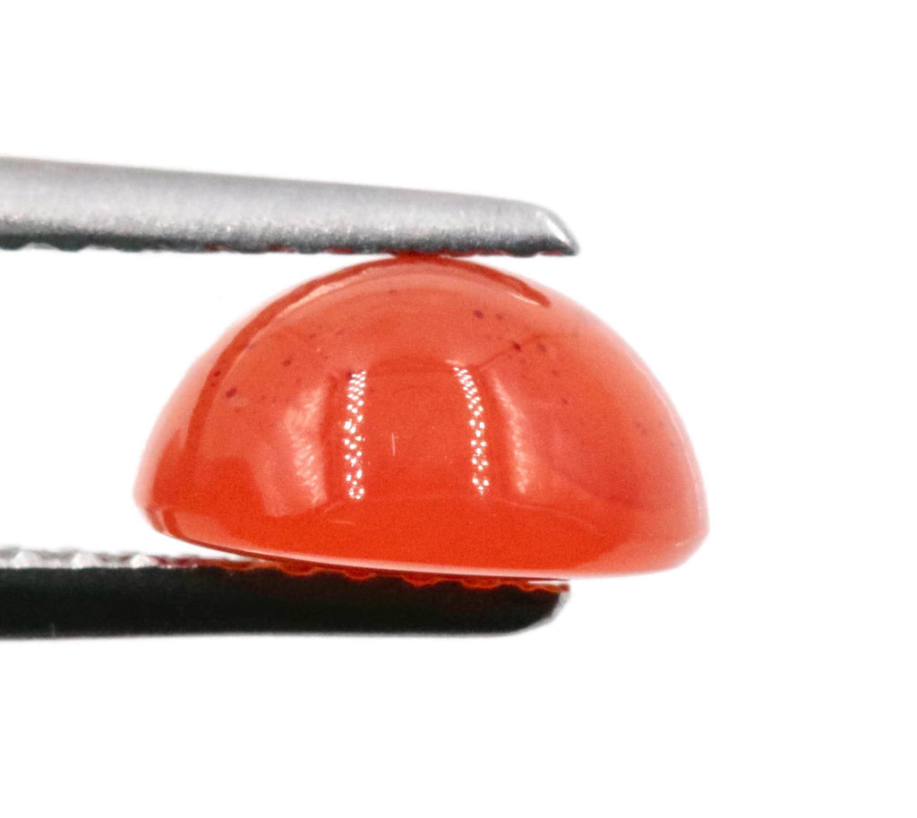Natural Carnelian Gemstone red orange carnelian gem genuine carnelian Round cabochon, 8mm, 2.30ct DIY Jewelry DIY Jewelry Supplies-Planet Gemstones