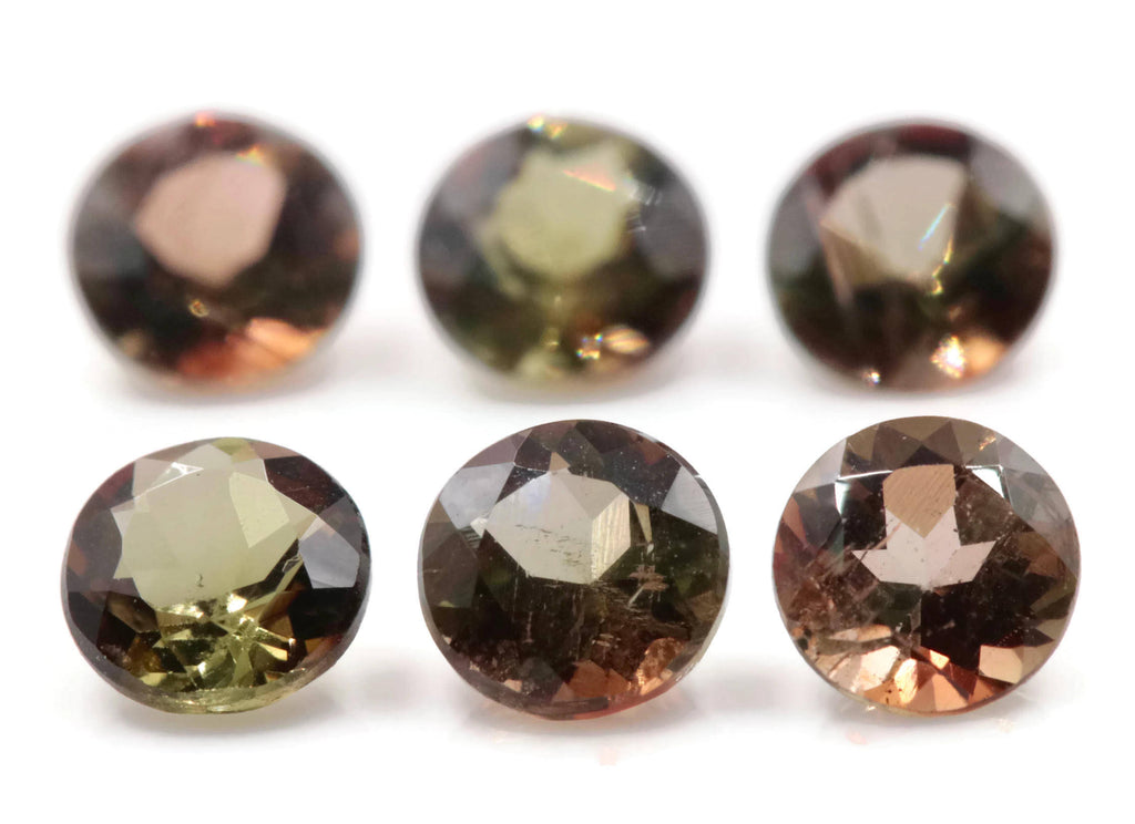 Natural Andalusite Andalusite Gemstone Genuine Andalusite Poor Man Alexandrite Faceted Andalusite DIY ANDALUSITE Faceted Round 5mm 0.49ct-Planet Gemstones