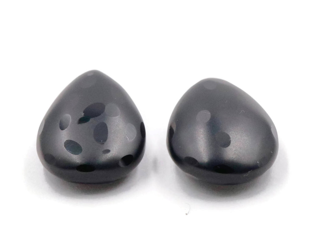 Natural Spinel Black spinel August Birthstone DIY Jewelry Supply Spinel Gemstone Spinel Loose Beads Spinel Black Spinel Briolette 17x11mm-Planet Gemstones