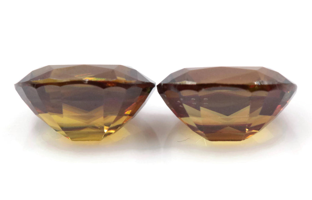Natural Sphene Titanite Sphene Green Sphene Titanite Sphene Gemstone Green Titanite Faceted Sphene Natural Sphene oval pair 8x6mm 3.05ct-Planet Gemstones