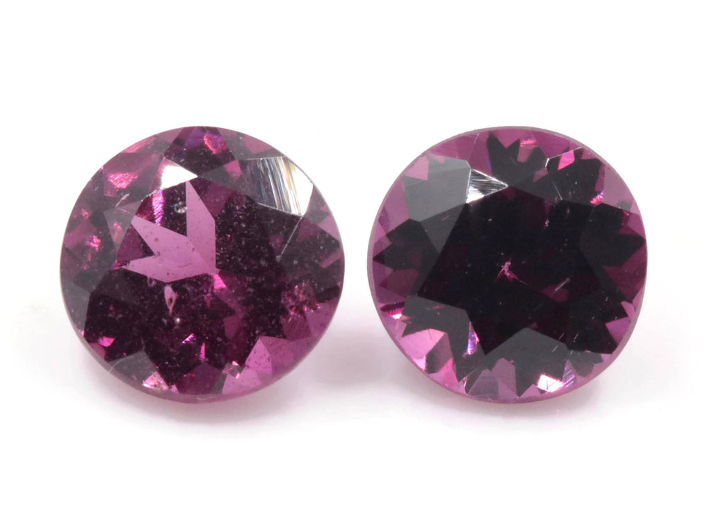 Purple Garnet Natural Garnet January Birthstone Rhodolite Garnet gemstone Mozambique Garnet, Faceted Round 6mm 3.26ct-Planet Gemstones