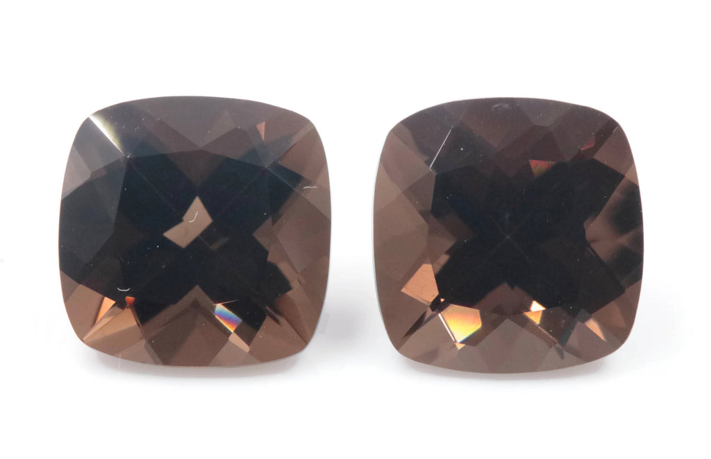 Smoky Quartz Cushion 9mm-Planet Gemstones
