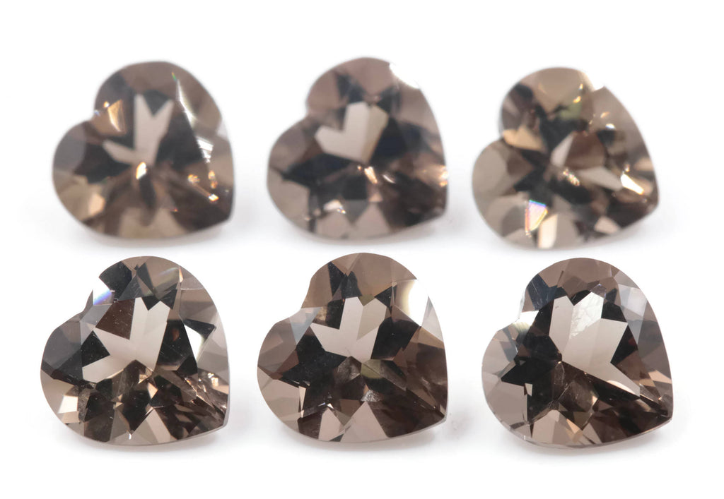 Smoky Quartz Heart 9mm-Planet Gemstones