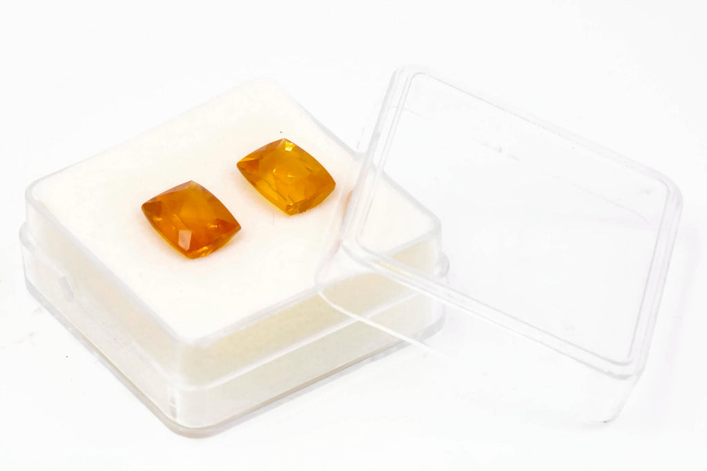 Fire Opal Cushion 10x8mm-Planet Gemstones