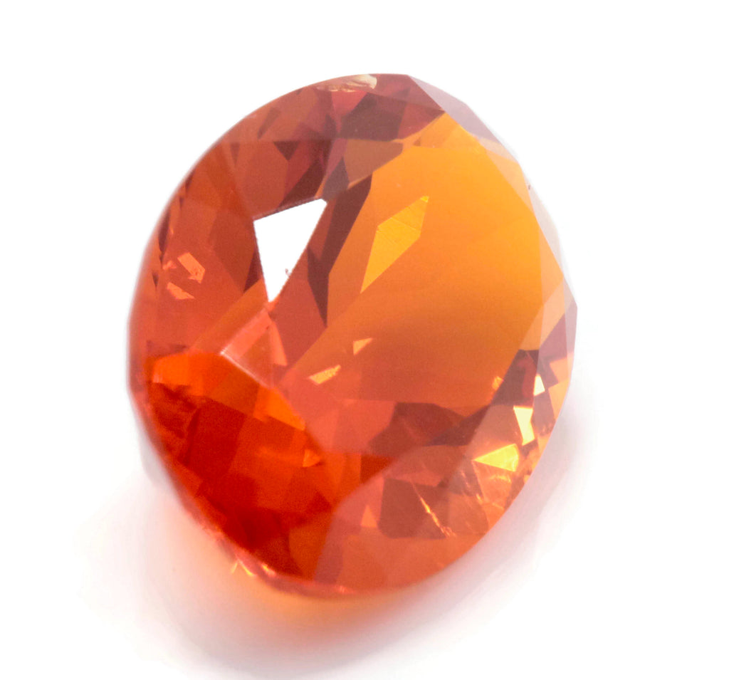Natural Fire Opal Mexican Fire Opal October birthstone Oange Gemstone Fire Opal Gemstone Faceted Fire Opal Faceted Oval, 11x8mm, 2.12ct,-Planet Gemstones