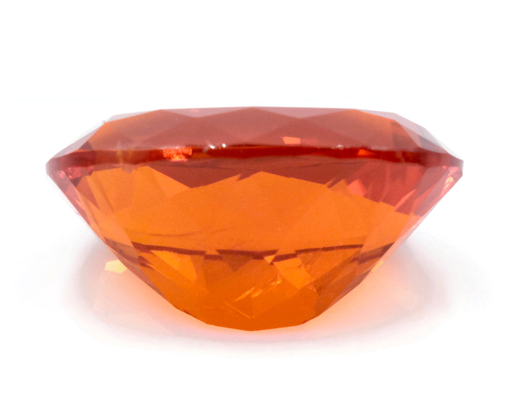 Natural Fire Opal Mexican Fire Opal October birthstone Oange Gemstone Fire Opal Gemstone Faceted Fire Opal Faceted Oval, 11x8mm, 2.12ct,-Planet Gemstones