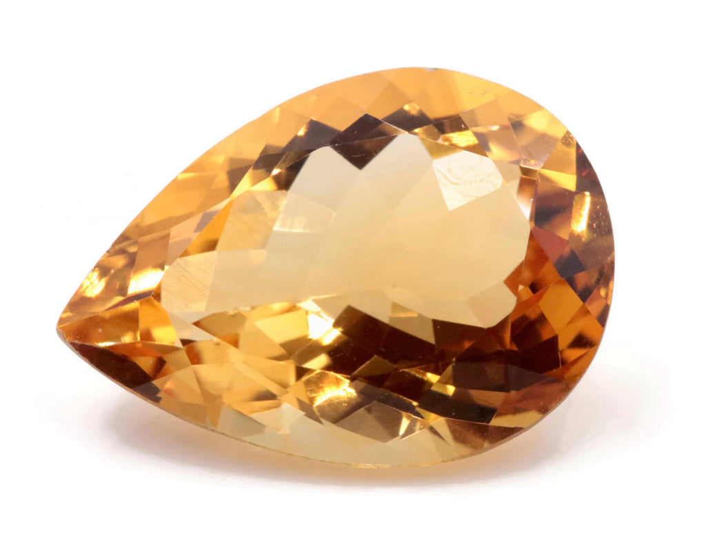 Natural Citrine Quartz Citrine shape Citrine Gemstone DIY Jewelry Supply November Birthstone Golden Citrine Quartz 18x13mm 9.60ct-Planet Gemstones