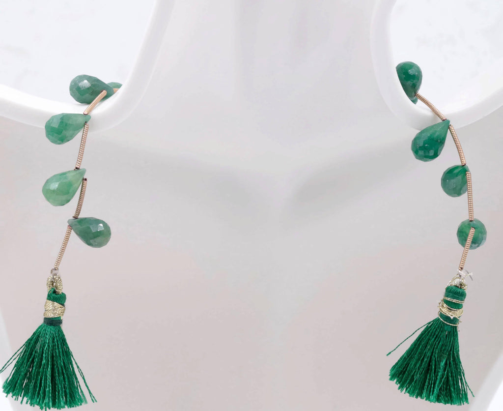 Natural Emerald Necklace Green Emerald Necklace Emerald Beads Green Gemstone beads Emerald stone beads emerald gemstone SKU: 00108526-Emerald-Planet Gemstones