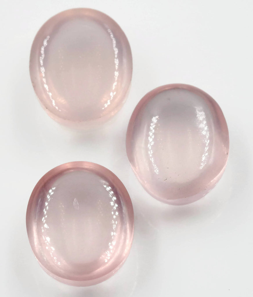 Natural Rose Quartz Gemstone Rose Quartz Stones Pink Quartz Stone ROSE QUARTZ, cabochon, 11x9mm, 4ct DIY Jewelry-Planet Gemstones
