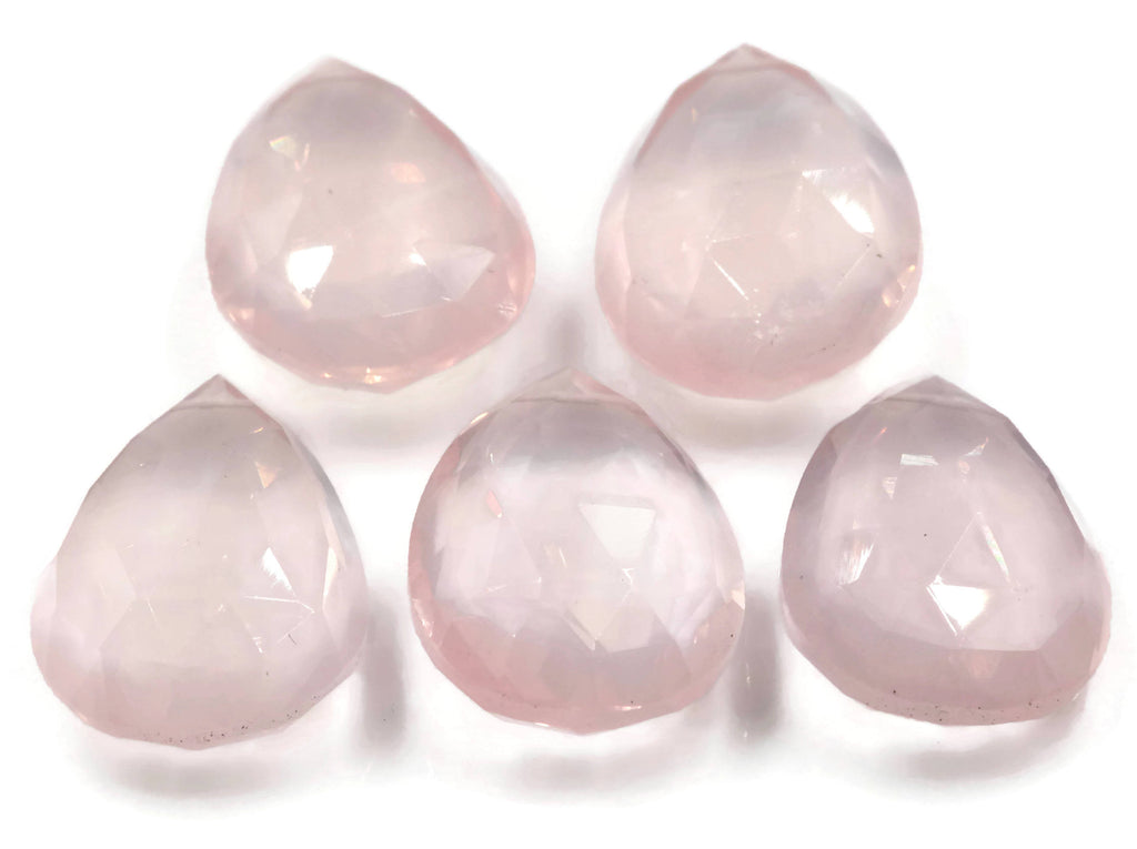 Natural Rose Quartz Gemstone Rose Quartz Stones Pink Quartz Stone Rose Quartz Drops DIY Jewelry Supplies DIY Jewelry Supplies-Planet Gemstones