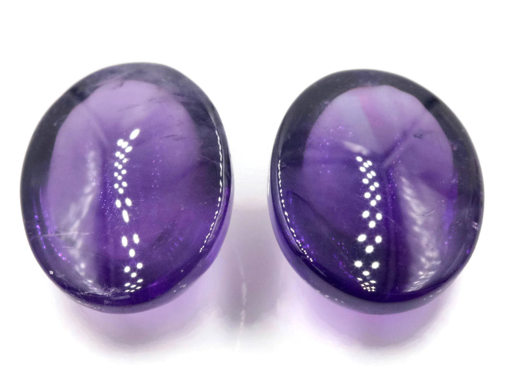 Natural amethyst gemstone amethyst cabochon loose stone genuine amethyst stone loose amethyst amethyst loose stone february birthstone-Planet Gemstones