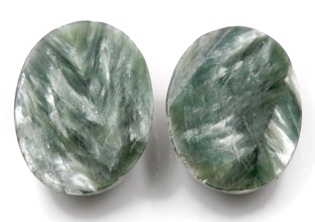 Serpentine Oval 12x16mm-Planet Gemstones