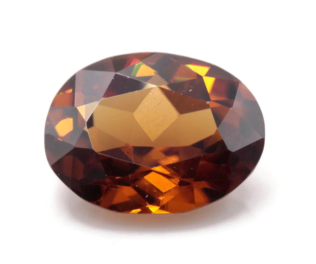Champagne Zircon Oval shape-Planet Gemstones