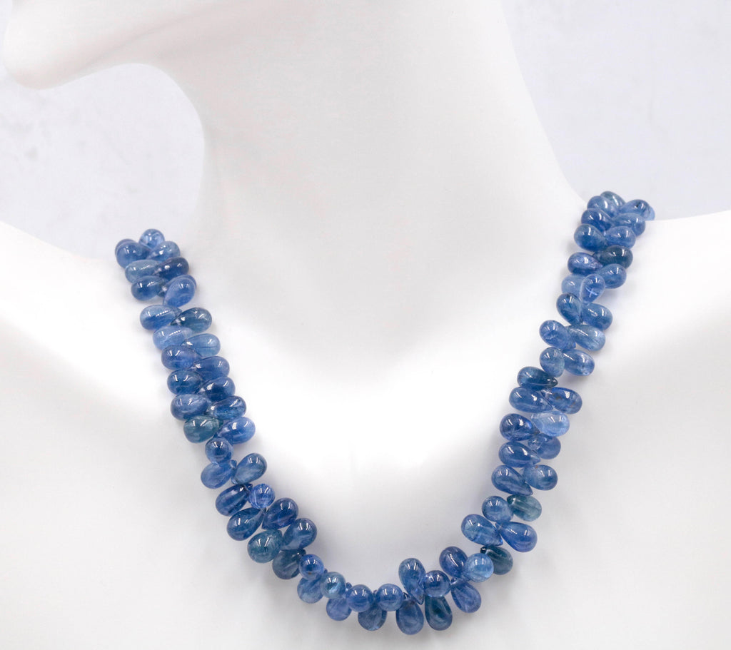 Sapphire Natural Sapphire Blue Sapphire Sapphire Necklace Sapphire Beads September birthstone diy jewelry supplies 17-18 Inches-Planet Gemstones