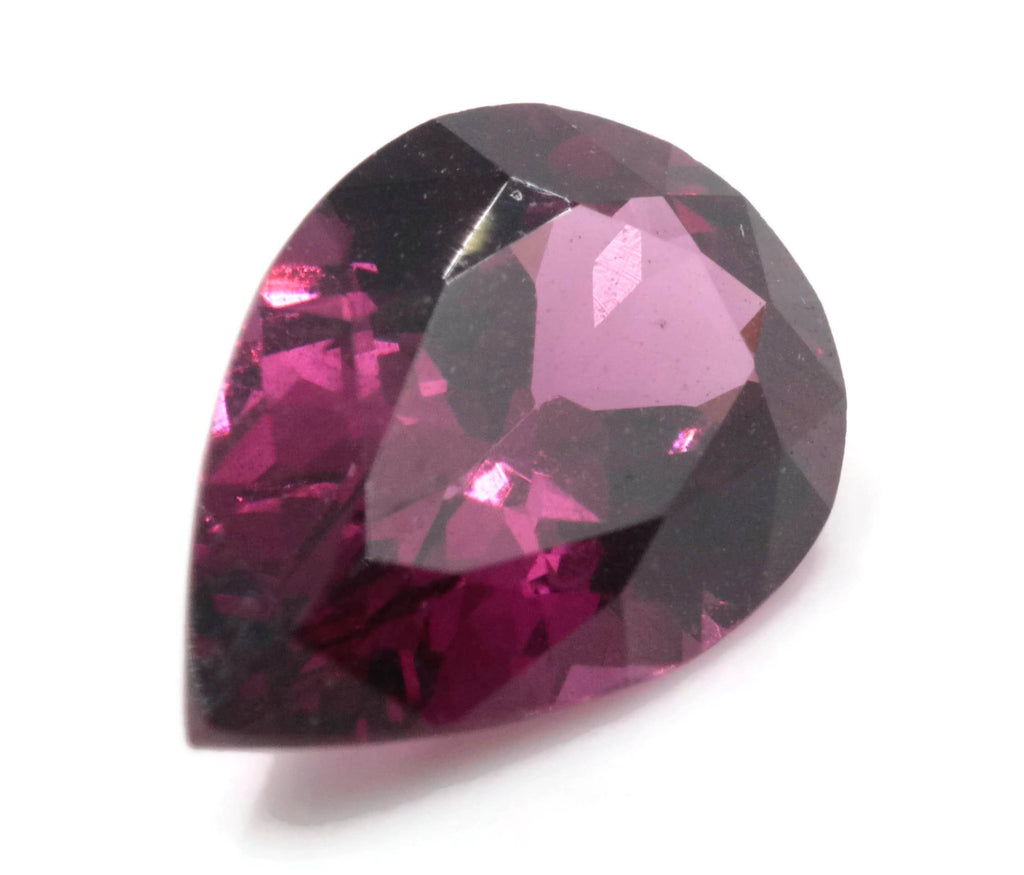 Purple Garnet Natural Garnet January Birthstone Rhodolite Garnet gemstone Mozambique Garnet Faceted Pear 14x9mm 4.39ct-Planet Gemstones