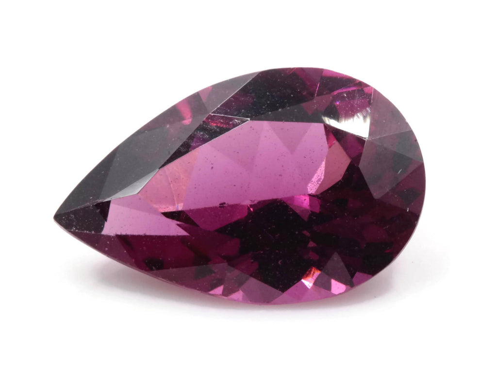 Purple Garnet Natural Garnet January Birthstone Rhodolite Garnet gemstone Mozambique Garnet Faceted Pear 14x9mm 4.39ct-Planet Gemstones