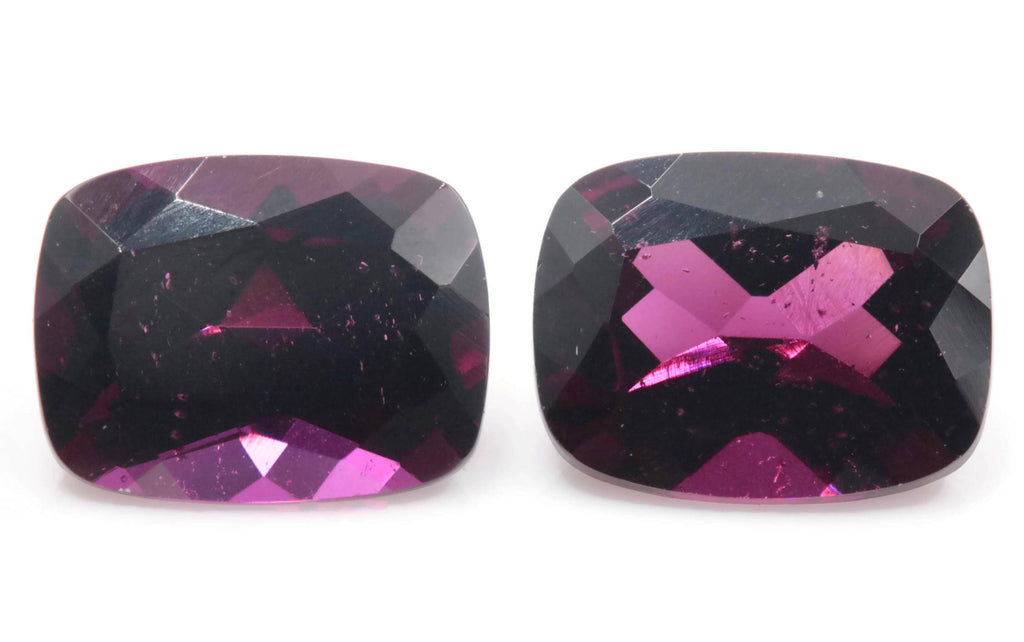 Purple Garnet Natural Garnet January Birthstone Rhodolite Garnet gemstone Mozambique Garnet Faceted Cushion 9x7mm 5.4ct-Planet Gemstones