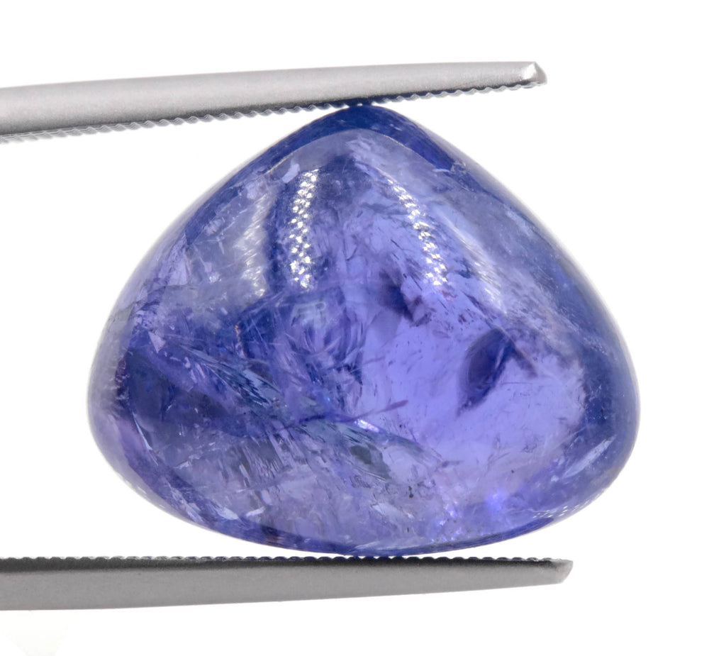 Tanzanite Trillon Cabochon 15X19mm-Tanzanite-Planet Gemstones