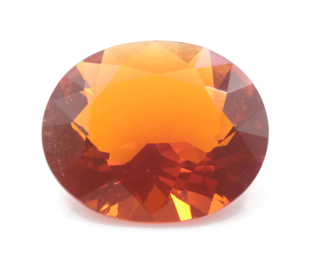 Natural Fire Opal Mexican Fire Opal October birthstone Oange Gemstone Fire Opal Gemstone Faceted Fire Opal Faceted Oval, 10x8mm, 1.80ct,-Planet Gemstones