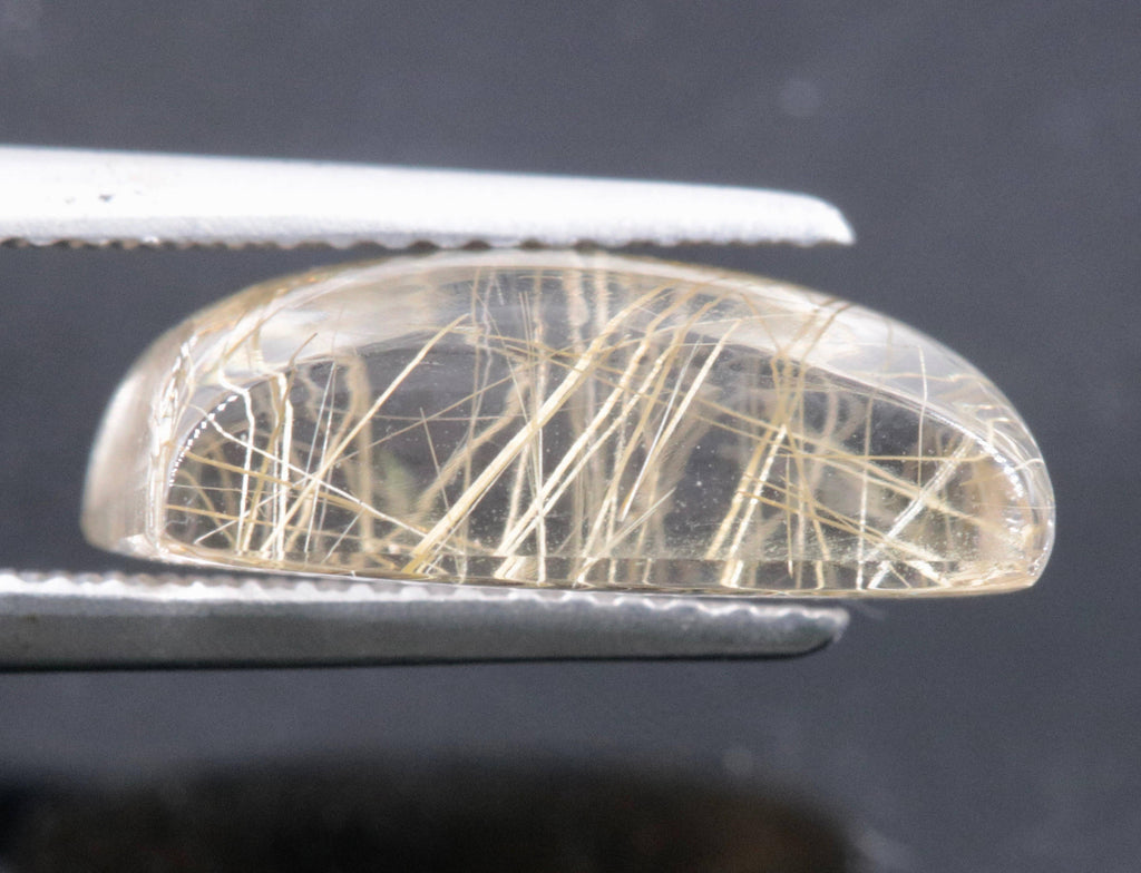 Rutile Quartz Cabs 14x10mm-Planet Gemstones