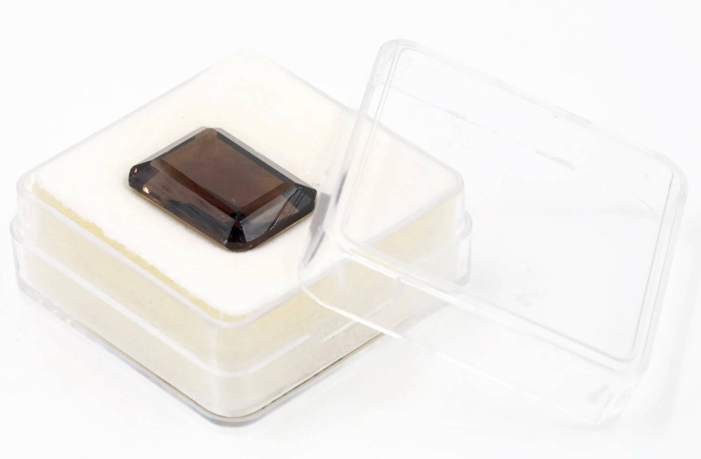 Smoky Quartz Emerald Cut 18x13mm-Planet Gemstones