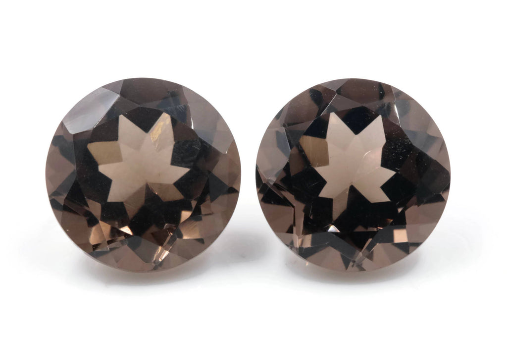 Smoky Quartz Round 13mm-Planet Gemstones