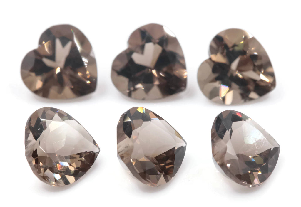Smoky Quartz Heart 9mm-Planet Gemstones