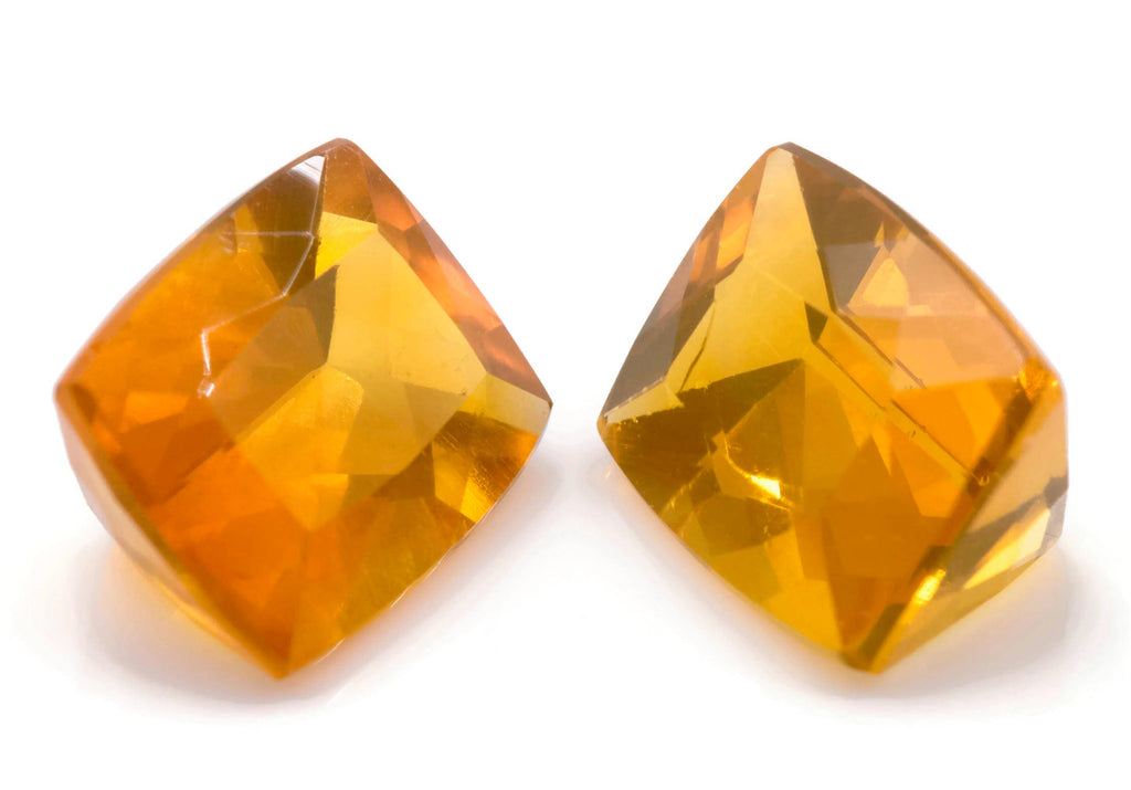 Fire Opal Cushion 10x8mm-Planet Gemstones