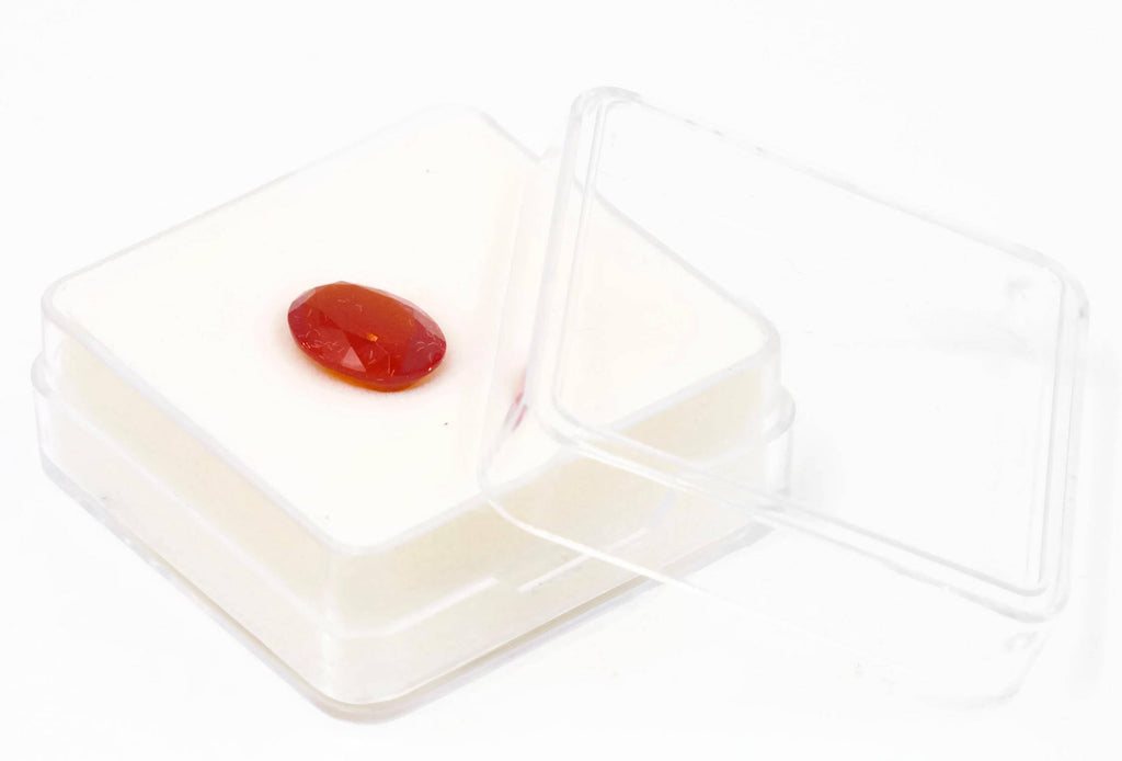 Natural Fire Opal Mexican Fire Opal October birthstone Oange Gemstone Fire Opal Gemstone Faceted Fire Opal Faceted Oval, 11x8mm, 2.12ct,-Planet Gemstones