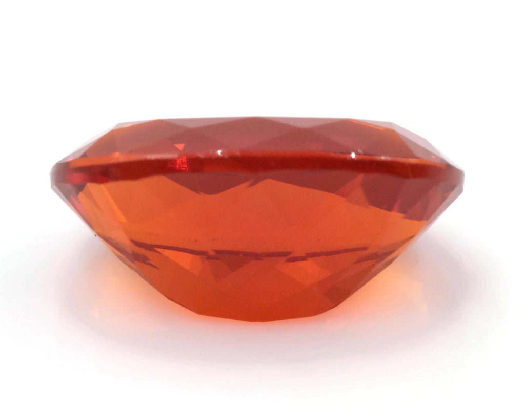 Natural Fire Opal Mexican Fire Opal October birthstone Oange Gemstone Fire Opal Gemstone Faceted Fire Opal Fire Opal Oval, 12x8mm, 2.27ct,-Planet Gemstones