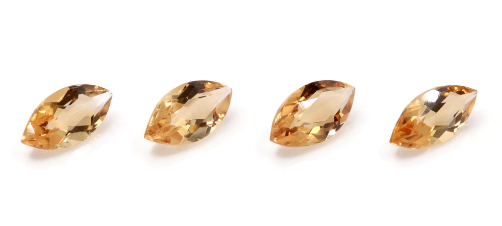 Natural Citrine Quartz Citrine Marquise shape Citrine Loose Gemstone November Birthstone DIY Jewelry Supply Golden Citrine 8x4mm 0.50ct-Planet Gemstones