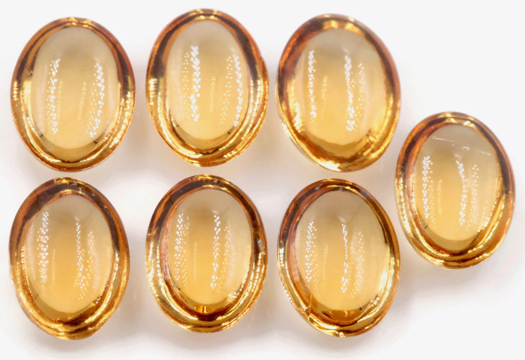 Citrine Cabochon 8x6mm-Planet Gemstones