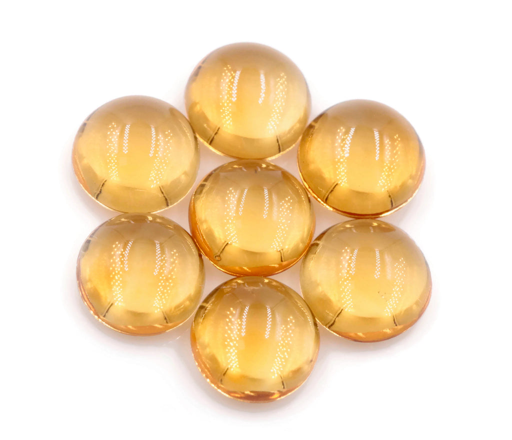 Citrine Cabochon 6mm-Planet Gemstones