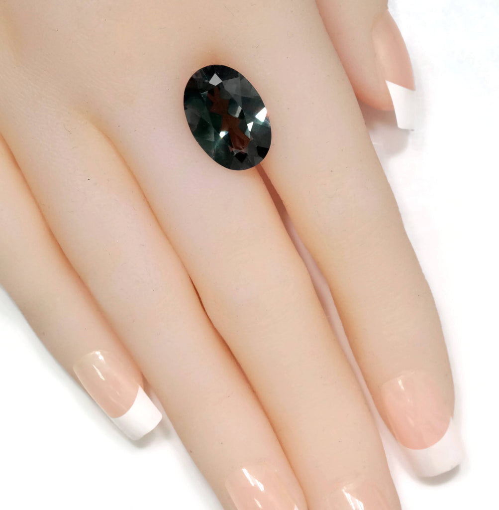 Natural Tourmaline Green Tourmaline DIY Jewelry Supply Tourmaline October birthstone Black Tourmaline Tourmaline 8.48ct 17x12x7mm-Tourmaline-Planet Gemstones