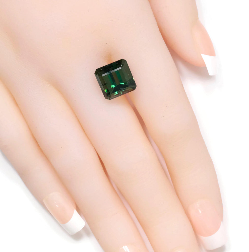 Green Tourmaline 11x10mm-Tourmaline-Planet Gemstones
