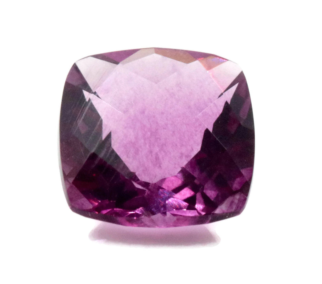 Natural Flourite Flourite Crystal Flourite Flourite Stone Pink Flourite SQ 10mm 5.45ct Loose Stone SKU:00110039 DIY Jewelry Supplies-Planet Gemstones