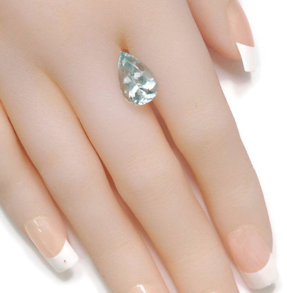 Amblygonite Pear 14x9mm-Planet Gemstones