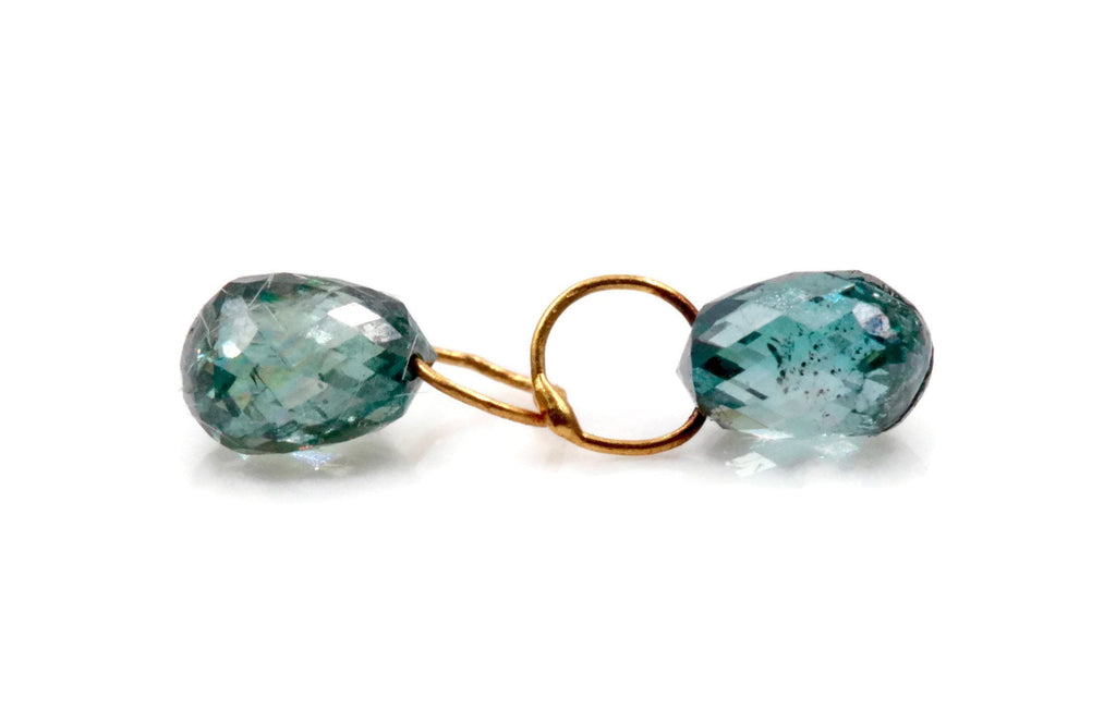 Blue Diamond Briolette 4x3mm-Planet Gemstones
