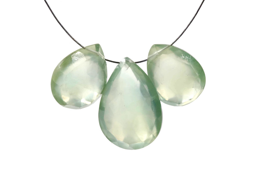 Prehnite 17x11mm, 13x10mm-Planet Gemstones