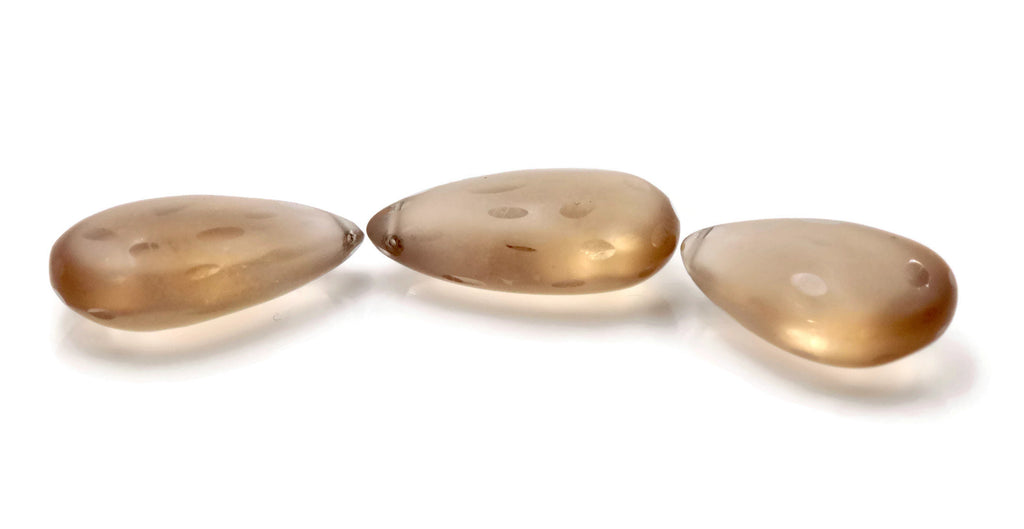 Champagne Quartz Drops 29cts-Planet Gemstones