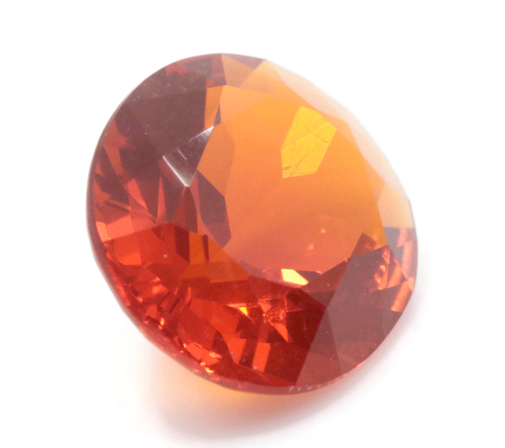 Natural Fire Opal Mexican Fire Opal October birthstone Oange Gemstone Fire Opal Gemstone Faceted Fire Opal Faceted Oval, 10x8mm, 1.80ct,-Planet Gemstones