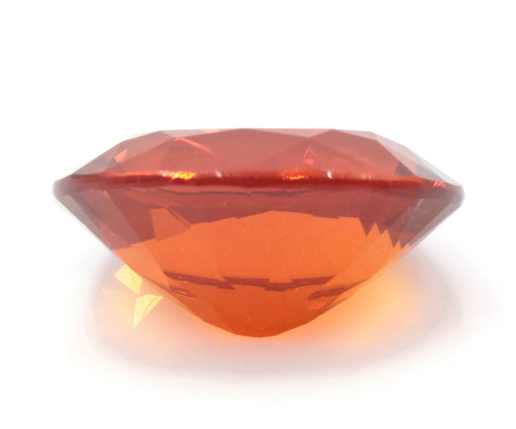 Natural Fire Opal Mexican Fire Opal October birthstone Oange Gemstone Fire Opal Gemstone Faceted Fire Opal Faceted Oval, 10x8mm, 1.80ct,-Planet Gemstones