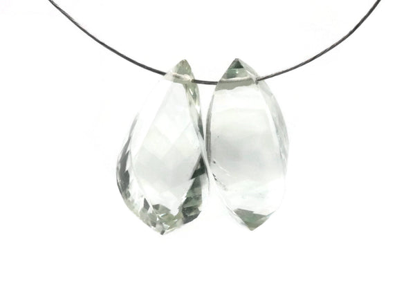 Prasiolite twisted shape 9cts