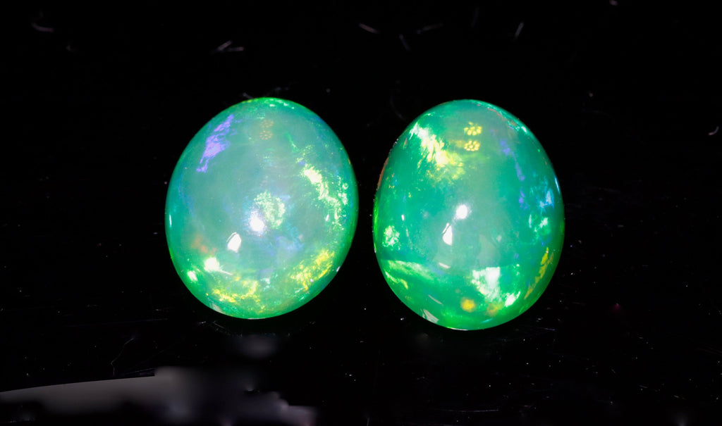 Natural Opal Ethiopian Opal Loose Ethiopian Opal Natural Welo Opal Rainbow Fire Opal Ethiopian Opal Ethiopian Opal 10x8mm 3.28ct-Planet Gemstones