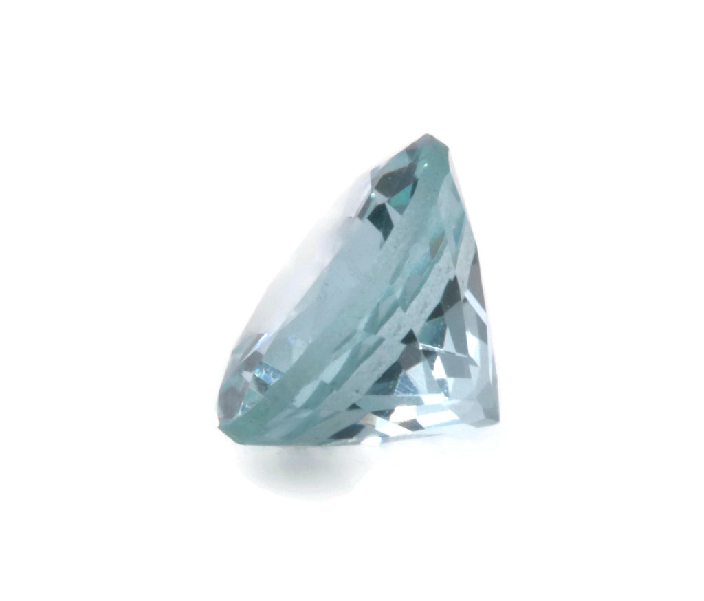 Natural Aquamarine Faceted Round Loose Aquamarine Gemstone 6mm 0.66 ct SKU 110431-Aquamarine-Planet Gemstones