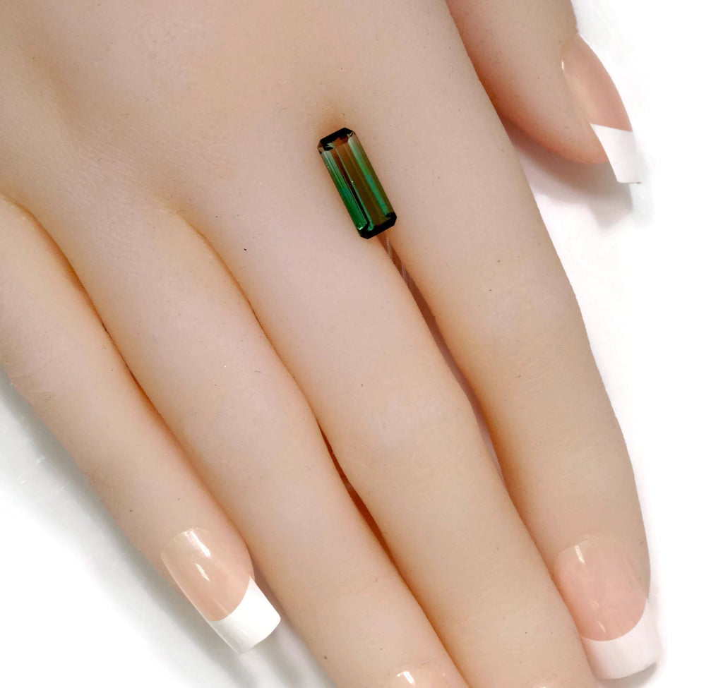 Natural Tourmaline Green Tourmaline DIY Jewelry Supply Tourmaline October birthstone Black Tourmaline Tourmaline 2.08ct 13x5x4mm-Tourmaline-Planet Gemstones
