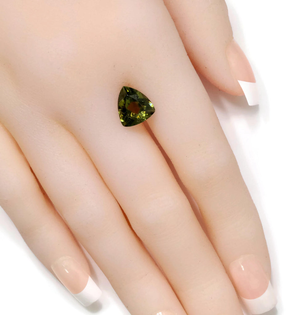 Natural Tourmaline Green Tourmaline DIY Jewelry Supply Tourmaline October birthstone Black Tourmaline Tourmaline 3.68ct 11x10x6mm-Tourmaline-Planet Gemstones