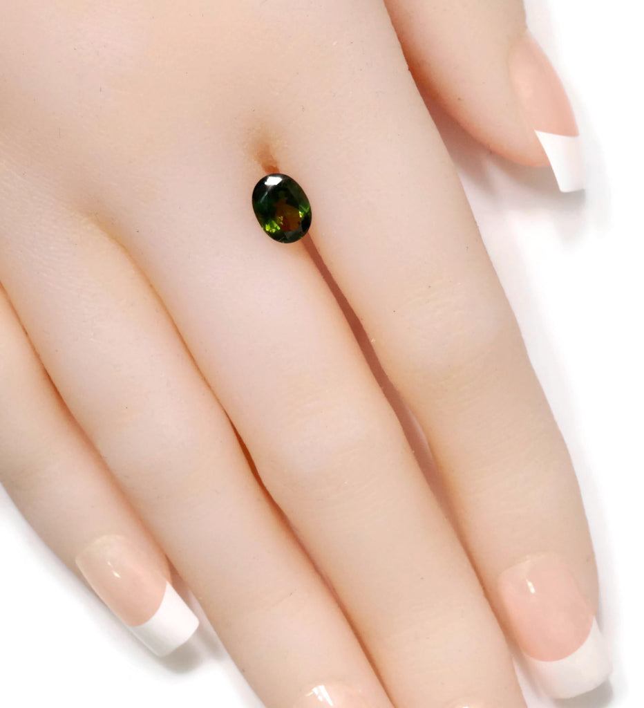 Green Tourmaline 8x6mm-Tourmaline-Planet Gemstones