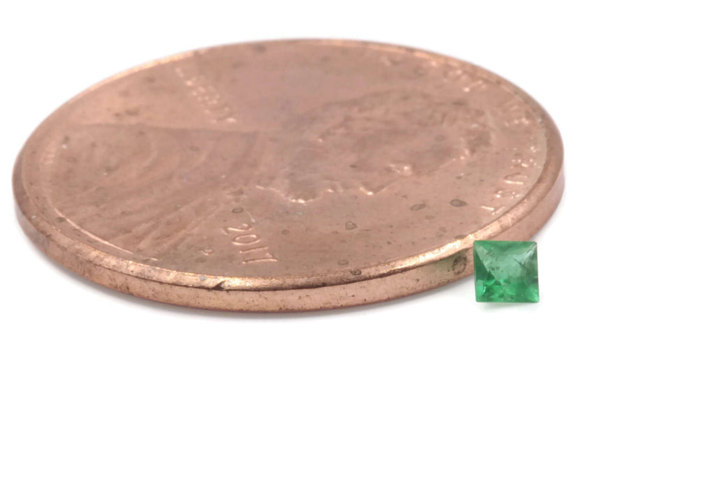 Emerald Square 2mm-Emerald-Planet Gemstones